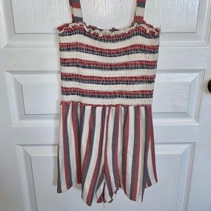 Red white and blue romper
